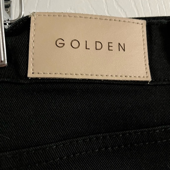 Golden brand black skinny jeans with red lightning bolt down leg - Picture 5 of 9